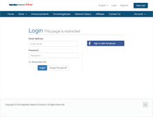Tablet Screenshot of nightboxhosting.com